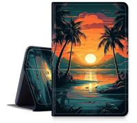 DIGTIALL iPad Air 13 inch M2 2024 Case, Slim PU Leather Flip Stand Protective Case with Auto Sleep/Wake Feature for iPad Air 13 inch M2 2024, Tropical Palm Tree