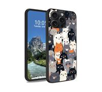 DIGTIALL Many Cats Case for iPhone 14 Pro Max 6.7", Slim Soft TPU Silicone Protective Cover, Anti-Slip Grip & Shockproof Design for iPhone 14 Pro Max 6.7"