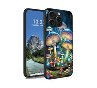 DIGTIALL Mushroom Butterfly Case for iPhone 15 Pro Max 6.7", Slim Soft TPU Silicone Protective Cover, Anti-Slip Grip & Shockproof Design for iPhone 15 Pro Max 6.7"