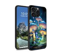 DIGTIALL Mushrooms Butterfly Case for iPhone 15 Pro Max 6.7", Slim Soft TPU Silicone Protective Cover, Anti-Slip Grip & Shockproof Design for iPhone 15 Pro Max 6.7"