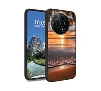 DIGTIALL TPU Case for TCL 605/TCL 60 SE 6.7" Slim Black Soft TPU Silicone Shockproof Non-Slip Protective Case fit Women Men for TCL 605/TCL 60 SE,Sunset Beach The Sunset