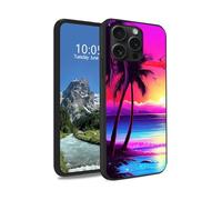 DIGTIALL Tropical Palm Trees Case for iPhone 14 Pro Max 6.7", Slim Soft TPU Silicone Protective Cover, Anti-Slip Grip & Shockproof Design for iPhone 14 Pro Max 6.7"