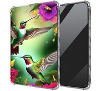 DIGTIALL Ultra-Thin Clear TPU Case for 6" Kindle 10th Generation 2019 Release and Signature Edition Transparent Anti-Slip Shockproof Protection Cover,Humming Bird Flower