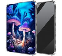 DIGTIALL Ultra-Thin Clear TPU Case for 6" Kindle 10th Generation 2019 Release and Signature Edition Transparent Anti-Slip Shockproof Protection Cover,Colorful Mushrooms