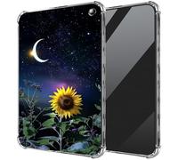 DIGTIALL Ultra-Thin Clear TPU Case for 7" Kobo Libra Colour 2024 /for Kobo Libra 2 2021 eReader Transparent Anti-Slip Shockproof Protection Cover,Sunflower Starry Sky Moon
