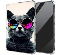 DIGTIALL Ultra-Thin Clear TPU Case for Boox Go 10.3"/Boox Note X3 Pro / T10C 10.3 Inch E-Book Transparent Anti-Slip Shockproof Protection Cover for Go 10.3",Cool Cat