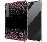 DIGTIALL Ultra-Thin Clear TPU Case for Boox Palma 2 6.13"/for Boox Palma E-Book Transparent Anti-Slip Shockproof Protection Cover,Pink Black Glitter