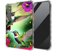 DIGTIALL Ultra-Thin Clear TPU Case for Boox Palma 2 6.13"/for Boox Palma E-Book Transparent Anti-Slip Shockproof Protection Cover,Humming Bird Flower