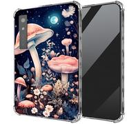 DIGTIALL Ultra-Thin Clear TPU Case for Boox Palma 2 6.13"/for Boox Palma E-Book Transparent Anti-Slip Shockproof Protection Cover,Moon Mushroom
