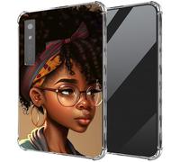 DIGTIALL Ultra-Thin Clear TPU Case for Boox Palma 2 6.13"/for Boox Palma E-Book Transparent Anti-Slip Shockproof Protection Cover,African Black Woman