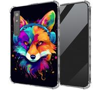 DIGTIALL Ultra-Thin Clear TPU Case for Boox Palma 2 6.13"/for Boox Palma E-Book Transparent Anti-Slip Shockproof Protection Cover,Fox Listen Music