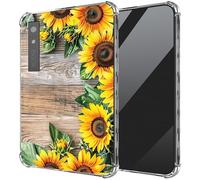DIGTIALL Ultra-Thin Clear TPU Case for Boox Palma 6.13"/for Boox Kant/for Boox Kant 2 E-Book Transparent Anti-Slip Shockproof Protection Cover,Sunflowers On Wooden