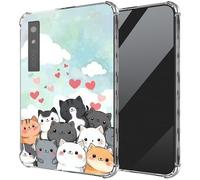 DIGTIALL Ultra-Thin Clear TPU Case for Boox Palma 6.13"/for Boox Kant/for Boox Kant 2 E-Book Transparent Anti-Slip Shockproof Protection Cover,Cute Cartoon Cats and Dogs