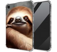 DIGTIALL Ultra-Thin Clear TPU Case for Samsung Galaxy Tab A7 Lite 8.7" 2021 (SM-T220/T225/T227) Transparent Anti-Slip Shockproof Protection Cover,Cute Sloth