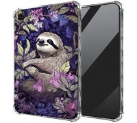 DIGTIALL Ultra-Thin Clear TPU Case for Samsung Galaxy Tab A7 Lite 8.7" 2021 (SM-T220/T225/T227) Transparent Anti-Slip Shockproof Protection Cover,White Sloth