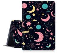 DIGTIALLL Case for Amazon Kindle Fire HD 10 Tablet 13th Generation 2023 Release 10.1" PU Leather Smart Protective Cover with Auto Sleep/Wake,Stars and Moons