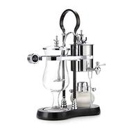 Diguo Belgian Belgium Luxury Royal Family Balance Syphon Coffee Maker (Silver - Black Column)