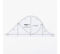 DIHAN 1/2 Scale Woman's Sleeve Pattern 160cm M Size Making Ruler Sewing Ruler Quilting Rulers Garment Ruler Cutting (1/2 W Sleeve)