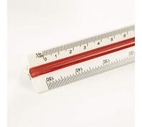 DIHAN #3530 Metric 30cm Architect Scale Ruler, Triangular Scale, Scale Ruler for Blueprint, Triangle Ruler, Drafting Ruler, Architect Ruler, Scale Ruler, Architecture Ruler (3530S（Small Scale）)