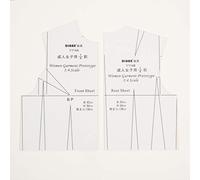 DIHAN #Y100 Women‘s Upper Garment Prototype Template and Sleeve Prototype Pattern Making Pattern Drafting Basic Prototype Garment Basic Template Garment Basic Pattern Fashion Design (Y114W(1:4))