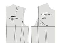 DIHAN #Y100 Women‘s Upper Garment Prototype Template and Sleeve Prototype Pattern Making Pattern Drafting Basic Prototype Garment Basic Template Garment Basic Pattern Fashion Design (Y112W(1:2))