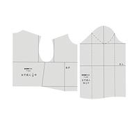 DIHAN #Y100 Women‘s Upper Garment Prototype Template and Sleeve Prototype Pattern Making Pattern Drafting Basic Prototype Garment Basic Template Garment Basic Pattern Fashion Design (Y124(1:4))