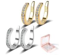 Dihcar Ear Corrector, Dihcar Corrector para Orejas, Ear Corrector Clip for Women and Men (Silver+Gold, One Size)