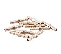 Diheohg 10 Pieces Brass 6mm Straight for Hose Fitting, Golden