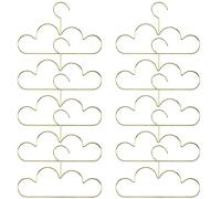 Diheohg 10 Pieces Clothes Hangers Non-Slip Metal Toddler Clothes Hanger or Children Cloud Shape Coat Hanger Clothes Storage Organizer Rack