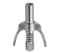 Diheohg 10000 PSI Grease Tool Coupler Stainless Steel Injector Double Handle Grease Tool Tip NPTI/8 Locking