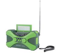 Diheohg 10000mAh Emergency Radio, Solar Crank Radio, Portable Radio with Phone Charger, Green LED Flashlight