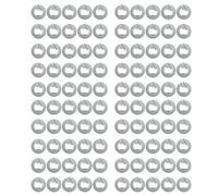 Diheohg 100pcs NFC Ntag213 Nfc Label Sticker 13.56MHz ISO14443A 213 Universal Sticker Label for NFC Compatible Phones Easy to Use