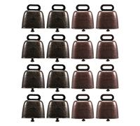 Diheohg 16 Pieces Series Cow Horse Sheep Grazing Copper Bells Small Brass Bells Cattle Goat Farm Strong Bell Long Distance Horse Iron Bells