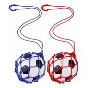 Diheohg 2 Piece Football Kick Coach Net Back Football Training Aid Training Aid Kick Football Blue + Red