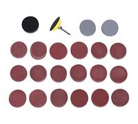 Diheohg 200 x 50 mm 2 Inch Sanding Discs 80-3000 Sanding Paper with 1 Inch Buffer Plate for Abrasive Polishing + 1/4 Inch Shank for Rotary Tool