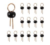 Diheohg 200pcs Gold and Black Tone Test Point Pin for Breadboard PCB