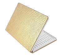 Diheohg 216 Colors Nail Tips Display Book DIY Nail Arts Showing Label Gel Color Graphic Card Painting Display Board Gold