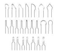 Diheohg 23 Pieces Pyrography Tips Heat Resistant Wood Burning Tips Pyrography Pen Shape Replacement for Wood Burning