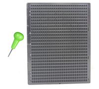 Diheohg 27 Lines and 30 Grids Portable Plastic Handy Braille Writing Board with Stylus Pen
