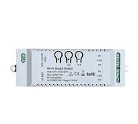 Diheohg 2CH WiFi Smart Switch DIY Timer 7-32V 2.4G WiFi + RF433 + BT Home Automation Module for Home IFTT Easy Installation Easy to Use