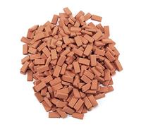 Diheohg 350 Pieces Mini Bricks for Landscaping Miniature Bricks Wall Bricks Small Bricks for Dollhouse Garden Rooms, 1/35 Scale