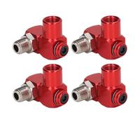 Diheohg 4Pcs Air Hose Connector 360 Degree Swivel 1/4 Inch NPT Industrial Air Fittings Air Tool Adapter Air Hose Joint Coupler Easy Installation