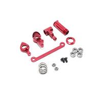 Diheohg 5Pcs 1 Set Steering Servo Servo Steering Clutch Complete Upgrade Parts for 144001 1/14 RC Car, Red