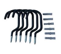 Diheohg 6 Pieces/Sets Bicycle Wall Mount Bracket Garage Bike Wall Mount Rack Wall Storage Hook Bicycle Hanger Bicycle Holder 22 cm x 11 cm Accessories