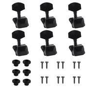 Diheohg 6 Pieces Sets String Tuning Pegs Machine Headers Right Hand Electro-Acoustic Guitar Parts Replacement