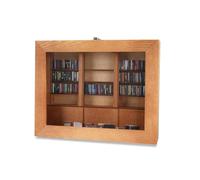 Diheohg Anti-Anxiety Bookcase with 200 Books Miniature Bookcase, Wooden Bookcase, Fidget, Shake Your Anxiety A