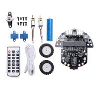 Diheohg BBC Microbit V2 & V1 Programmable Robot Kit for STEM Coding Education with Rechargeable Battery (A)