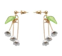 Diheohg Beautiful Lily of the Valley Flower Earring Pendant Wholesale
