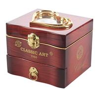 Diheohg Classical Rotation Dancer Ballerina Piano Music Box Mechanical Mechanical Box Girls Hand Crank Music Mecanism Christmas Gift Red
