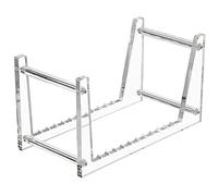 Diheohg Clear Vinyl Record Holder Stand for Desktop Album Storage, Record Tag Display for Office Pictures, Books